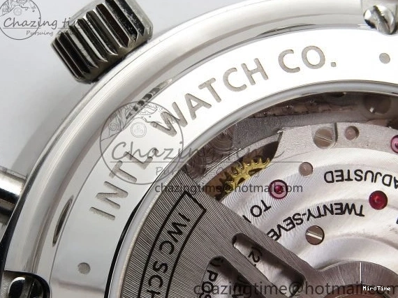 MIROTIME 0103 Casual Portuguese Chrono IW3716 Z+F 1:1 Best Edition White Dial on Blue Rubber Strap A 7016